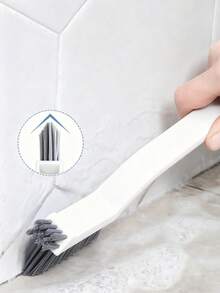 1 bàn chải vệ sinh khe hở đa năng, lông cứng, tay cầm treo, độ cứng trung bình, lý tưởng để vệ sinh nhà bếp, bệ cửa sổ, vết nứt sàn, phòng tắm, bồn cầu, bồn tắm và vòi hoa sen - Nhiều màu - Xem 2