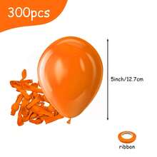 Balões de látex laranja de 5 polegadas para festas - Balões pequenos de hélio laranja fosco para aniversários, revelação de gênero, batizados, casamentos, aniversários de casamento, chás de panela, Halloween, formaturas e decorações de festas. - Laranja - Ver 15