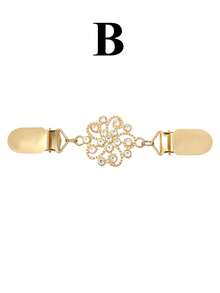 1/6 件套衬衫连衣裙束腰夹、开衫夹、毛衣夹、女士复古腰带、裤腰束腰夹、衣夹、装饰胸针夹，适用于毛衣、连衣裙和衬衫 - 彩色 - 查看 11