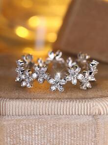 Vanel 时尚优雅花卉设计复古波西米亚风戒指，适合日常佩戴和派对场合，女士奢华珠宝，日常饰品 | 复古波西米亚风戒指 | 精湛工艺 - 戒指 - 查看 5