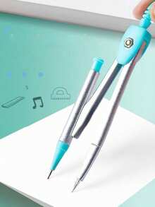 7pcs Student Drawing Ruler Set For Returning To School And Learning Compass Supplies Ruler Set - Seven-Piece Simple And Transparent Ruler Set For Primary School Students' Drawing