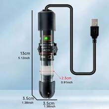 1pc Mini Fish Tank Heater, Automatic Temperature Control Heating Rod For Turtles, Micro Small Aquarium Heating Rod