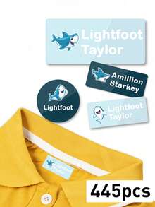 Custom Name Waterproof Stickers, Cute Cartoon Style Labels Stickers, Personalized Name Label Stickers For Clothes, Customized Decorative Tags. - Style 19 - View 11