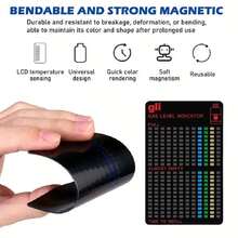 1个磁性丙烷罐燃料液位指示器 - PET材质，无需组装，适用于房车、露营、烹饪、烧烤 - 精确测量燃气量，可重复使用，易于粘贴，不含制冷剂的液化石油气燃料表