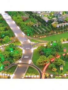 50个模型火车景观仿真树微缩雕像，2-6厘米/0.79-2.36英寸灌木模型树立体模型树，迷你树，适用于DIY工艺品建筑模型，人造战争游戏树模型家居装饰 - 彩色 - 查看 12