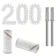 The 200pcs Ultra-Fine Sanding Ring Comes With 2 Sanding Shafts. It Is Used For Nail Sanding, Dead Skin Cleaning, Nail Surface Removal, And Nail Glue And Jewelry Removal. It Is For Single Use Only, Clean And Hygienic. It Is Suitable For Nail Salons And Nail Salons To Use When Removing Nails And Sanding Dead Skin For Customers. It Is The Best Nail Tool For Diy Nail Art