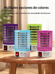 4 piezas Lámpara Portátil Automática para Matar Mosquitos con Atracción UV, Matamoscas en Tiempo Real, Funcionamiento a Bajo Voltaje para Hogar, Oficina, Viajes,Dispositivo Compacto Repelente de Insectos (110 Enchufe)Lampara para matar mosquitos E Insectos , LAMPARA EFECTIVA PARA MOSQUITOS , SE CONECTA DIRECTO A LA LUZ. - Multicolor (4 piezas) - Ver 9