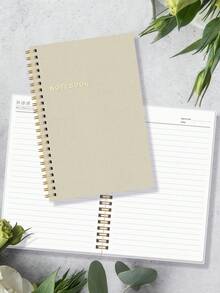 BUBU 1本2026年计划本，附赠贴纸，A5简约每日计划本，设计简洁，100页，经久耐用，适合个人使用、预算规划、返校用品、办公用品，是送给男士的完美礼物，也是圣诞袜填充物。 - 彩色 - 查看 2