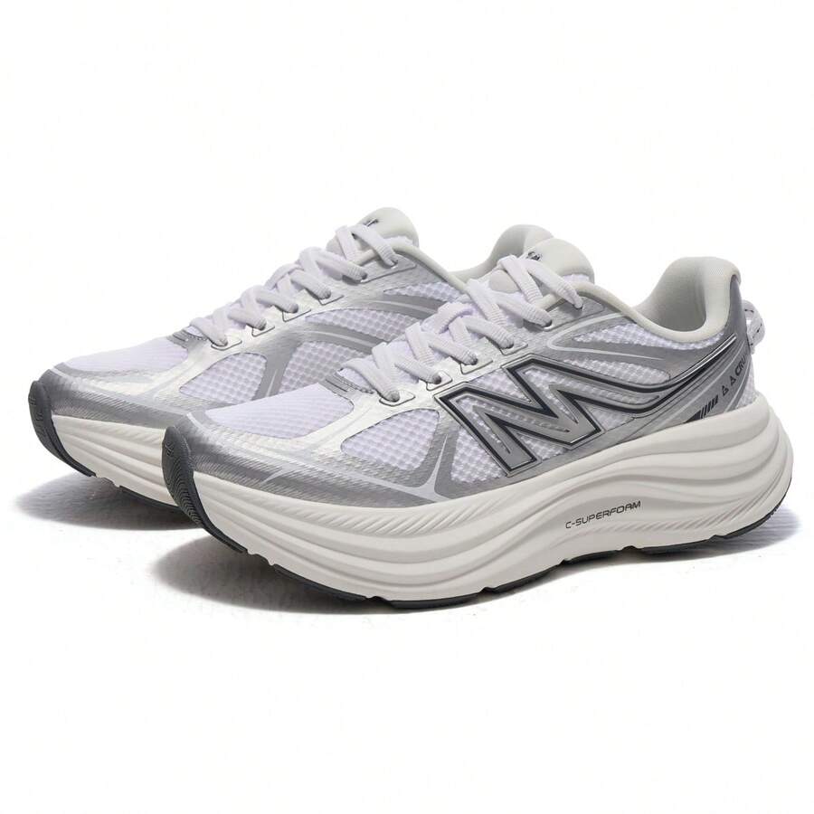 CAMEL CROWN Damen Laufschuhe, stoßabsorbierende komfortable Lauf-Tennisschuhe, rutschfeste Fitness-Sportschuhe, atmungsaktive Athletik-Sneaker - Elfenbein/Silber - Übersicht 1