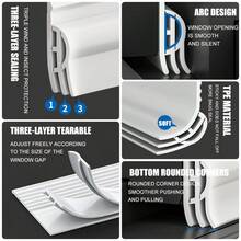 2/4米 TPE 三重防寒窗户密封条 防风防尘降噪密封条 自粘门密封条