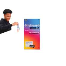 Misheard Music - Bài hát hoặc nghệ sĩ với 500 thẻ lời bài hát vô nghĩa, một trò chơi âm nhạc và thẻ bài vui nhộn, siêu thú vị dành cho người lớn và thanh thiếu niên, hoàn hảo cho các buổi tụ họp bạn bè, tiệc tùng, họp mặt gia đình và đêm chơi trò chơi ngày lễ - Một trò chơi không thể thiếu; Hãy cùng chơi nào! - Nhiều màu - Xem 3