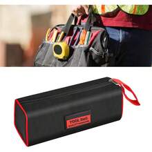 Bolsa de Herramientas de Lona para Electricista, Bolsa Organizadora de Herramientas Portátil con Asa, 10 X 3,9 X 4,3 Pulgadas/12 X 4,3 X 5 Pulgadas(One Layer 31x11x13cm) - Doble capa 31x11x13cm - Ver 5