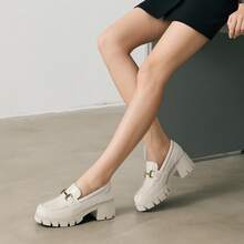 Mocasines para mujer DREAM PAIRS, mocasines de plataforma y chunky con slip on para uso casual