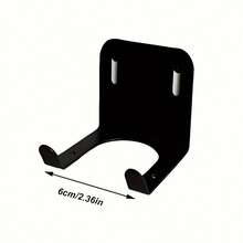 Heavy-Duty Steel Lawn Mower Wall Mount - Easy-To-Install Garage Organizer For Lawn Mowers And Trimmers, Black Metal Tool Storage Hook With Ventilated Garden Tool Organizer