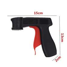 3PCS Spray Can Gun Pistol Grip Aerosol Paint Bottle Trigger Handle Universal Plastic - Black - View 7