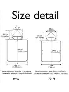 1入組鯊魚主題4-10歲男童泳裝遮擋斗篷毛巾,帶便攜袋的連帽浴巾沙灘斗篷 - 彩色 - 查看 7