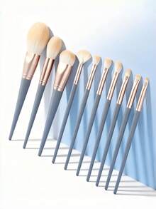 10pcs/Set High Quality Makeup Brushes, Soft Synthetic Nylon Hair, Upgraded Longer ABS Plastic Handle, Assist Quick Makeup Application, Facial Makeup Tools Include Powder Brush, Blush Brush, Contour Brush, Eyeshadow Brush, Eyeliner Brush, Smudge Brush, Concealer Brush, Multi-Functional Makeup Brush Set, Suitable For Beginners, Festivals, Christmas, Valentine's Day, New Year Gifts For Women,Brush Set,Makeup Brush Kit,Make Up Brush Set,Make Up Set Complete,Makeup Brush Set,Complete Makeup Kit,Brush Kit,Brushes Makeup Set,Makeup Gift Set - Multicolor - View 7
