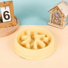 Slow Feeder Dog Bowls Anti-Choking Puzzle Pet Bowls Non Slip Interactive Maze Dishes For Dogs And Cats Food Training - Màu vàng - Xem 2