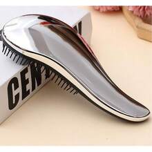 LYSW Electroplated Women's Long Hair TT Comb, Princess Comb, Anti- Soft Tooth Magic Air Cushion Comb, Hair Accessories - Silver - View 4
