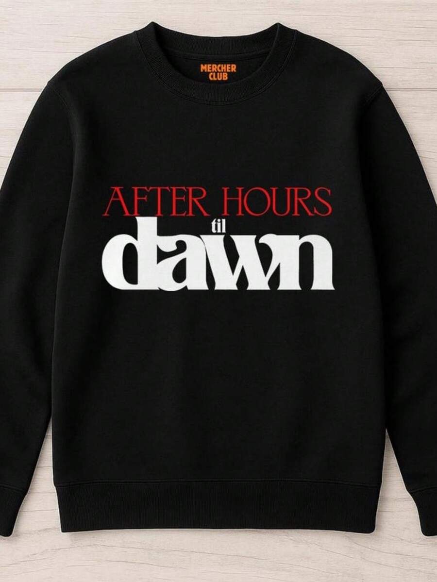 Sweatshirt  After Hours Til Dawn Tour After Hours Dawn FM A (2) - Black - View 1