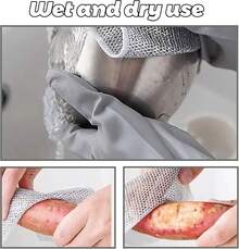 Trapos de Alambre Multiusos Tipo Fibras para trastes, Trapos de Limpieza de Alambre, Puede ser usada como Esponja para trastes, paño de Limpieza de Alambre (15) - 15 - Ver 9