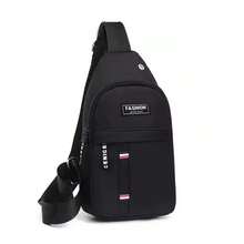 Bolso de pecho para hombre,bandolera,bolso pequeño y moderno para hombre,Tela Oxford,ideal para uso deportivo e informal. - Negro - Ver 2