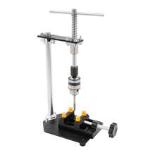 LianDu-US Manual Tapping Machine, Precision Hand Tapper, Vertical Tapping Tool With 6 Taps, 1 Vise And 1 Chuck Wrench For Tapping Aluminum Alloys, Stainless Steel, Mold Steel,, 6.3*4.72*10.04in - Black - View 8