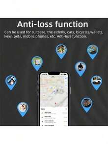 1pc GPS Smart Anti-Loss Tracker - MFi Certified, Real-Time Tracking, No Installation Required, Suitable For Pets, Bags, Luggage, Bicycles, Cars, Compatible With GPS System Find My App, Anti-Loss Worry-Free (Suitable For Closed Ecosystem Phones With Native Find Tool) - Multicolor - View 7