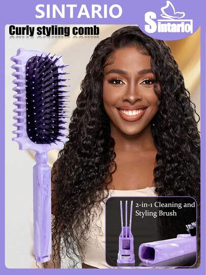 Hair brushes-EU+UK 2026 Flash Boar Bristle Curling Hair Brush, Suitable For Curly Hair, Create Exclusive Curly Hairstyles For Women
