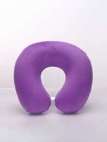 1 Piece Travel Pillow Neck Pillow Airplane Pillow Travel Car Home Office Travel Neck Flight Pillow Snap Button With Soft Cover, U-Shaped Neck Pillow Portable Student Adult Pillow Cushion, Supports Neck And Protects Cervical Spine While Studying (This Is An Inflatable Pillow) - Multicolor - View 11