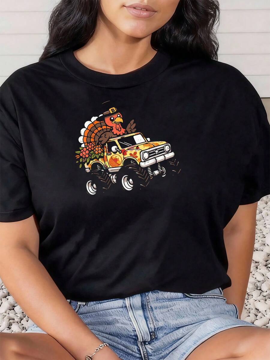 Women T-Shirts - Black - View 1