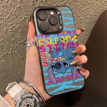 Miniso Disney Lilo & Stitch Graffiti Phone Case, Vibrant Retro Design With Upside-Down Stitch & Bold Typographyfor IPhone 17/17 Pro/17 Pro Max/17 Air/16/15/14/13/12/11/X Series,Iphone 17 Pro Max Case,Iphone 17 Pro Case,Iphone 17 Case,Stocking Stuffers,The Girlfriend,The Chosen,Early Fall Fashion - Pink - View 2