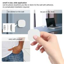 Interruptor Inteligente Inalámbrico de ABS, Control Remoto de Luz con Distancia Efectiva 25M, Compatible con Zigbee y Tuya, Configura Temperatura de Color y Escenas Inteligentes con un Toque - Blanco - Ver 3