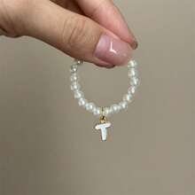 【仅项链】创意新款10厘米娃娃第四代迷你Labobo陶瓷娃娃吊坠，可爱珍珠字母项链，适用于Labobo娃娃 - 彩色 - 查看 8