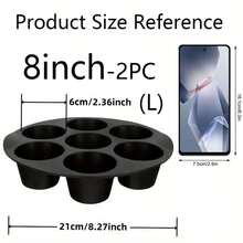 Silicone Muffin Pans For Air Fryer 7 Cavity Muffin Tray Cupcake Pan Nonstick Brownie Cake Mold Round Pudding Recipe Tray Bakeware,Baking Equipment,Baking Accessories,Brownies,Kitchen,Silicone Mould,Cake Tin,Bread Bin,Muffin Tray,Christmas,Cake Moulds - Multicolor - View 17