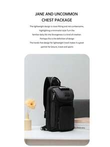 حقيبة صدر متعددة الوظائف ذات سعة كبيرة للرجال - ضرورية للتنقل الحضري، كل في واحد للرحلات التجارية بدون عناء