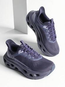 Women's Slip On Walking Shoes Hands Free Non Slip Comfort Workout Gym Athletic Casual Breathable Running Tennis MoveSlide Fashion Sneakers - 紫色 - 查看 1