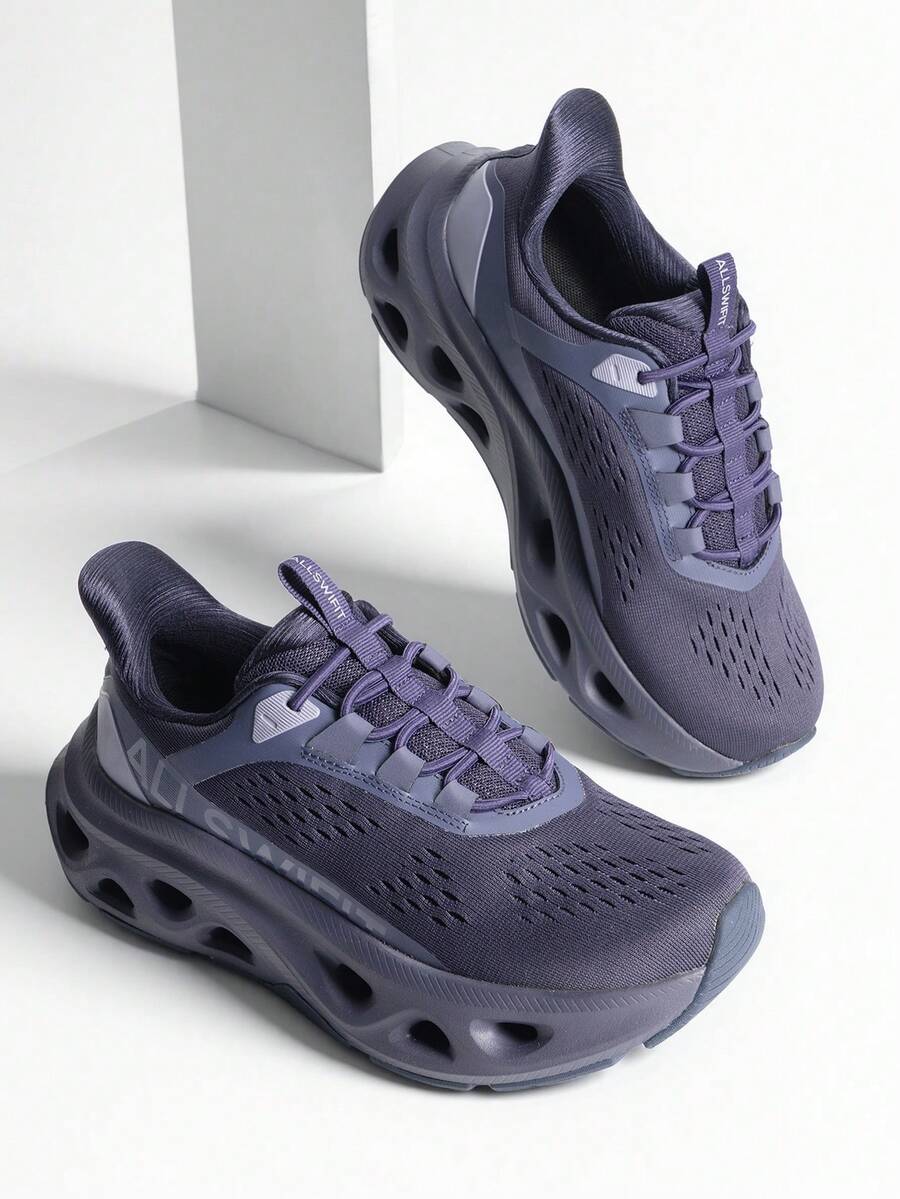 Women's Slip On Walking Shoes Hands Free Non Slip Comfort Workout Gym Athletic Casual Breathable Running Tennis MoveSlide Fashion Sneakers - 紫色 - 查看 1