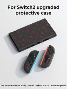 1个可爱樱桃波点图案保护壳，兼容Switch2 (2025)/Switch NS/Switch OLED/Lite，Switch/Switch 2游戏机配件，全套包含收纳袋、卡槽底座，Switch玩家的最佳礼物 - 彩色 - 查看 12