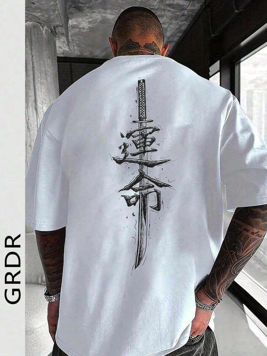 GRDR Men's Fashionable Printed Loose Short Sleeve T-Shirt | Exquisite Design | Summer Essential | Easy To Match | Showcase Your Styleiphone 17 Pro CaseIconic Roundel Emblem Representing Precision Automotive Engineering And M Motorsport Logo Signifying High Performance Racing 220g Tshirt - White - View 1