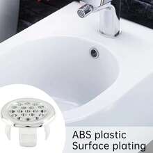 10pcs Stainless Steel Sink Overflow Cover, Decorative Sink Drain Cover With Knob, Leak-Proof And Easy To Install Bathroom And Kitchen Sink Overflow Plug, Modern Sink Accessories Bathroom Accessories Bathroom Tools - Multicolor - View 11