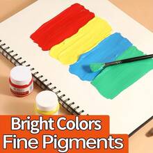 2 Bottle Marie's Fabric Paint, 50ml/1.7fl. Oz - Vibrant Colors Available For Clothes Permanent, Professional Textile Pigments Kit For Artists & Crafters, Ideal Gifts Art Tools For T-Shirts, Shoes, Jeans, Canvas Bags, DIY Projects In Christmas, New Year - 2pcs - View 4