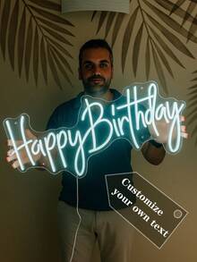 定制霓虹灯名字牌，婚礼装饰，霓虹灯名字灯，儿童LED霓虹灯，个性化礼物，卧室装饰，家居装饰USB LED灯，生日礼物，婴儿房标牌，婴儿房字母灯，儿童房装饰，男女皆宜的独特理想礼物，儿童节，父亲节，毕业典礼，婚礼，乔迁之喜，客厅，卧室，办公室，茶室，家居，浴室 - 彩色 - 查看 4