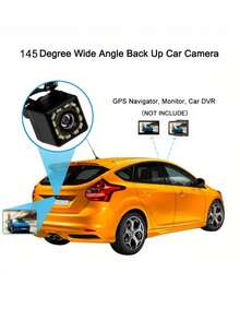 12 LED HD CCD Car Backup Camera, Front & Rear View Camera, Night Vision Wide Angle For Cars, RVs, Parking Monitor