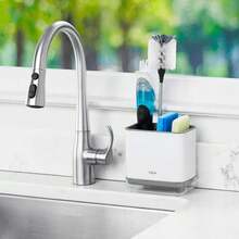 Good Grips - Organizador de Lavabo, Color Blanco - Acero Inoxidable - Ver 6