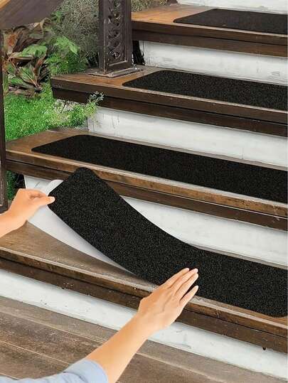 6/12 stuks antisliptape voor buiten, eenvoudig te installeren veiligheidsstrips voor trappen, skateboards, decks en hellingen, weerbestendige antislipmatten, traptreden voor trappen, verbetering van de op hellingen, matte antislipstrips