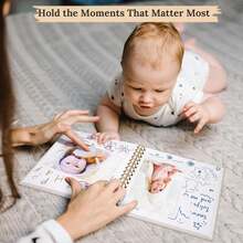 8 X 8 Inch Scrapbook Photo Album Linen Cover, Hardcover Kraft White Pages Memory Book, For Travel Wedding Guest Book Christmas Baby Shower (20 Sheets/ 40 Pages,Beige) - 米色 - 查看 5