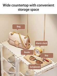 1pc Black 3/4/5/6/7 Tier Shoe Rack, Multi-Layer Home Minimalist Shoe Cabinet, Dustproof Shoe Box, High Capacity Indoor Home Shoe Organizer