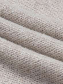 Vivid Style Women's High-End Laid-Back Style, Retro Money Style, Daily Commuting Style, Loose Solid Color V-Neck Pullover Knitted Sweater,Christmas, Christmas Sweater, Attire,New Year