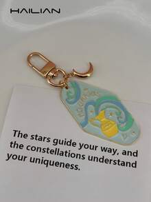 Women's Simple And Elegant Alloy Drip-Painted Twelve Constellation Bag Charm Bag Accessory Suitable For Car Keychains Bag Decorations Student Bags Couple Charms Small Gifts For Best Friends. Key Chain Gifts For Women Stocking Stuffers Teacher Gift Sister Gifts